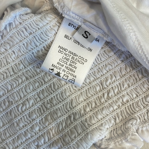 White Crop Top by Brooklyn Karma - Picture 5 of 5